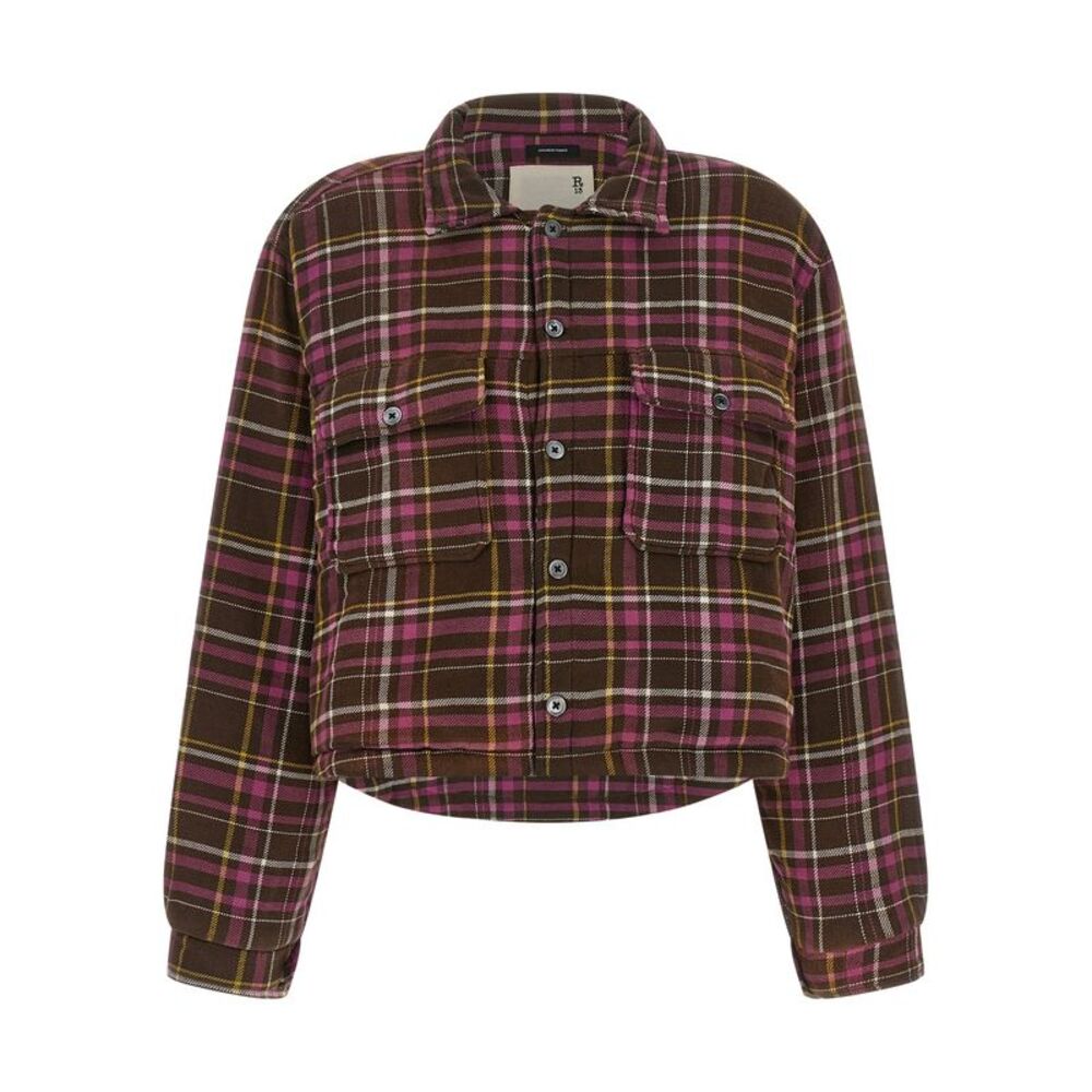 R13 Women Padded Crop Overshirt